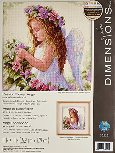 Dimensions D35229 Kreuzstich gezählte, Passions Blumen Engel von Dimensions