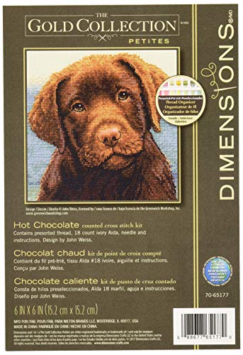 Dimensions D70-65177 Counted Cross Stitch Kit: Hot Chocolate, Aida, 15 x 15cm von Dimensions