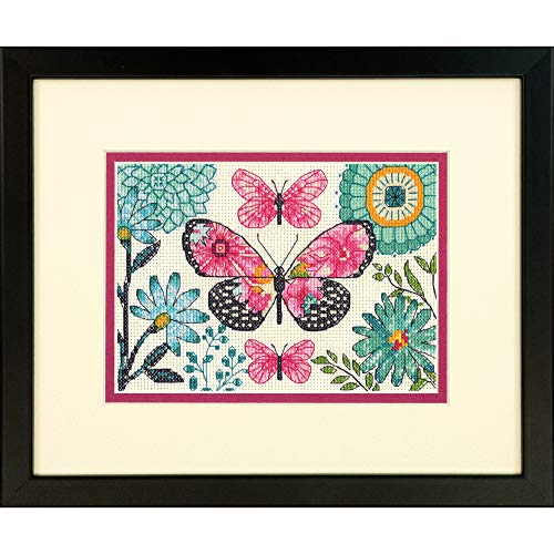 Dimensions D70-65178 Counted Cross Stitch Kit: Butterfly Dream, Aida, 17 x 12cm von Dimensions