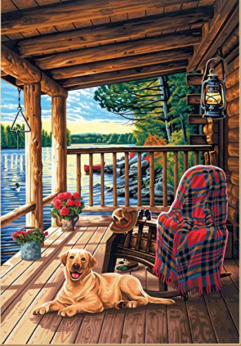 Dimensions DPW91674 Paint by Numbers - Log Cabin Porch PaintWorks Kunstset, Acryl, verschieden, Größen Dimensions DPW91674 Paint by Numbers - Log Cabin Porch PaintWorks Kunstset, Acryl, verschieden, Größen von Dimensions