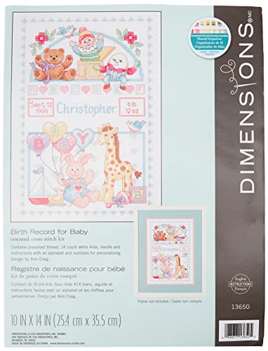 Dimensions Gezählter Kreuzstick Set, Baby Birth Record Dimensions Gezählter Kreuzstick Set, Baby Birth Record von Dimensions