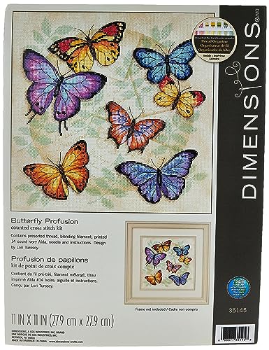Dimensions Gezählter Kreuzstick Set, Butterfly Profusion von Dimensions