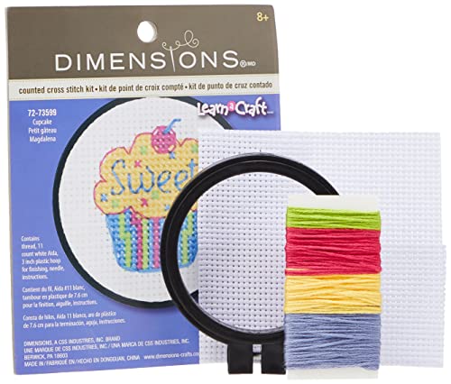 Dimensions Gezählter Kreuzstick Set, Cupcakes von Dimensions