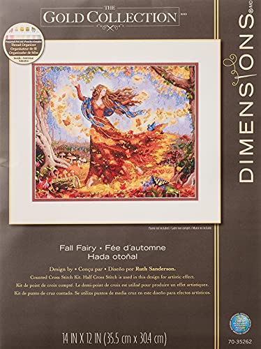 Dimensions Gezählter Kreuzstick Set, Fall Fairy, Gold von Dimensions