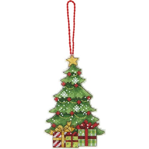 Dimensions "Susan Winget Tree " Ornament Counted Cross Stitch Kit, Multi-Colour,3' x 4.75 (7.7 x 120 cm) von Dimensions