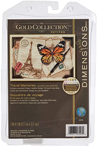 Dimensions Gezählter Kreuzstick Set, Travel Memories, Gold von Dimensions