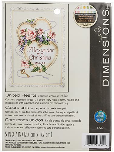Dimensions Gezählter Kreuzstick Set, United Hearts,Beige Dimensions Gezählter Kreuzstick Set, United Hearts,Beige von Dimensions
