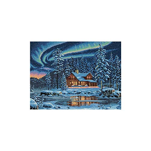 Dimensions Gold Collection Kreuzstich-Set, 40,6 x 30,5 cm, Aurora-Kabine, 16 Stück von Dimensions