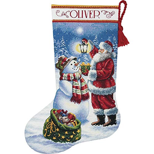 Dimensions Gold: Counted Cross Stitch Stocking: Holiday Glow, Baumwolle, 41cm von Dimensions