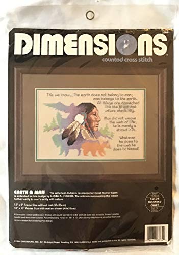 Dimensions Kreuzstich-Set, Motiv Erde und Mann 3764 von Dimensions