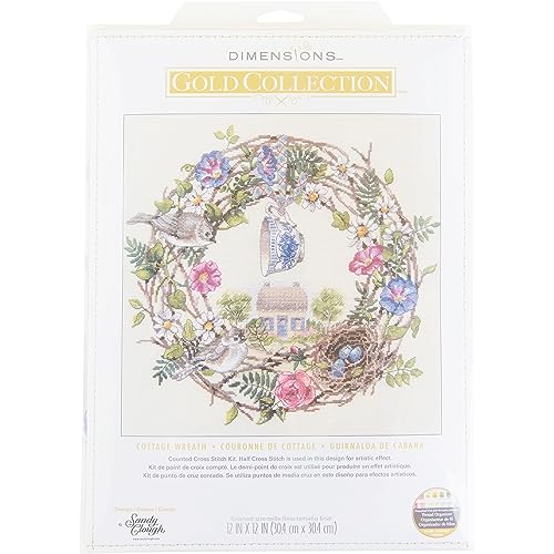 Dimensions Kreuzstich-Set, Motiv Hüttenkranz, mehrfarbig, 5-teilig Dimensions Kreuzstich-Set, Motiv Hüttenkranz, mehrfarbig, 5-teilig von Dimensions