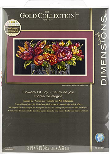 Dimensions Kreuzstich-Set, Motiv: Blumen der Freude von Dimensions