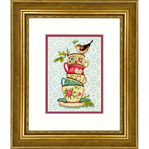 Dimensions Needlecrafts Gold: Counted Cross Stitch: Stacked Tea Cups, Baumwolle, 13 x 18cm Dimensions Needlecrafts Gold: Counted Cross Stitch: Stacked Tea Cups, Baumwolle, 13 x 18cm von Dimensions