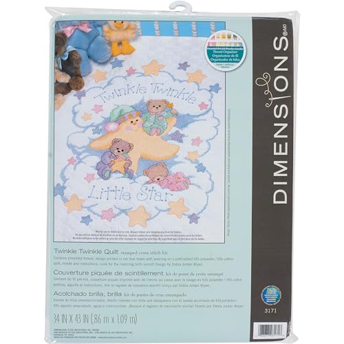 Dimensions Quilt-Set Kreuzstich (inkl. Vorlage, Nadel und Anleitung), Twinkle von Dimensions