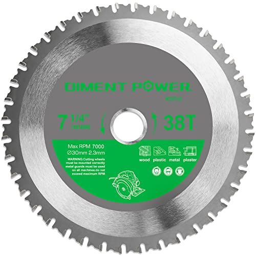 Diment Power Kreissägeblatt 185mm*30mm*38T zum Schneiden von Stahl, Aluminium, Holz, Kunststoff verwendet werden von Diment Power