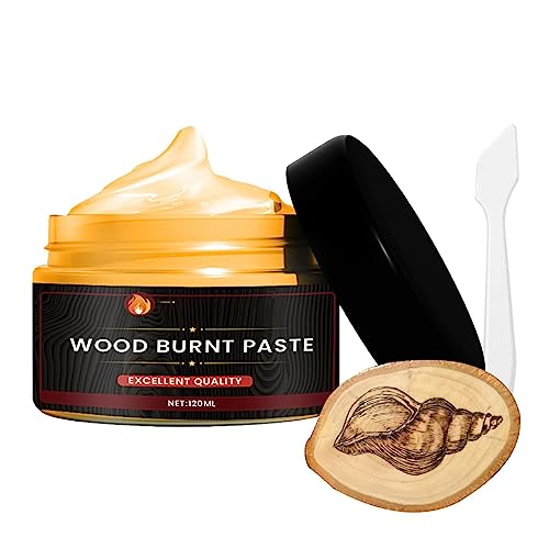 2 STÜCK Holzbrennpaste - Brennpaste Gel | Holzbrennpaste | Holzverbrennungsgel Einfach Aufzutragende Brennpaste Für Holzhandwerk Verbrennungsgel | DIY Brandmalerei Zubehör Für Papier, Leder, Stoff von Dimweca