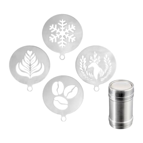 DimyFew Kaffeeschablonen für Latte Arts Kaffeedekoration Schablonen Coffee Shop Accessor, 1 Glas DimyFew Kaffeeschablonen für Latte Arts Kaffeedekoration Schablonen Coffee Shop Accessor, 1 Glas von DimyFew