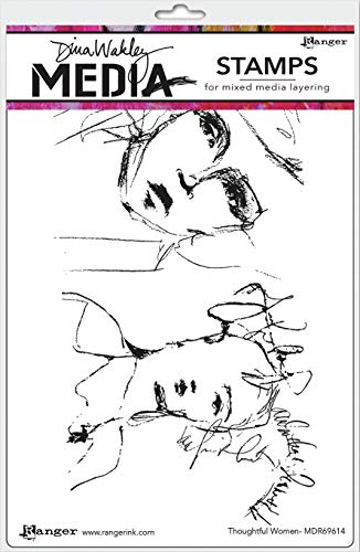 Dina Wakley Media 617336 DINA WAKLEY Cling ST Thoughtful, Durchdachte Frauen, Einheitsgröße Dina Wakley Media 617336 DINA WAKLEY Cling ST Thoughtful, Durchdachte Frauen, Einheitsgröße von Dina Wakley Media