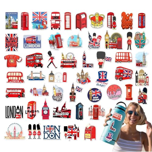 Beliebte Dekorationsaufkleber Als Souvenirs Für Londoner Aufkleber, Die Wasserflaschen Und Becher In Den Britischen Mehrzweck-Deco-Aufklebern Dekorieren, Die Abgeschafft Werden Können, Und Aufkleber, von Dinchaakuarry