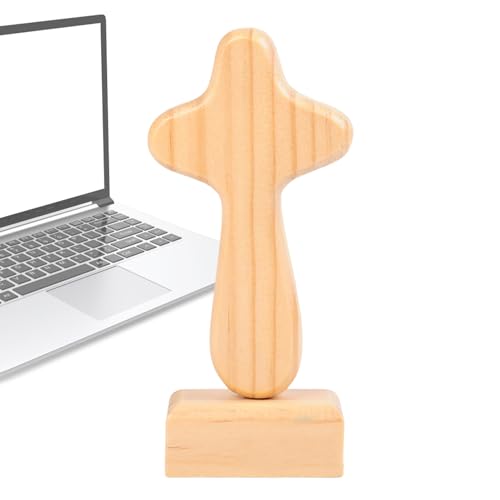 Christliche Statue aus Holz - religiöse Tischskulptur Deko, magnetische Basissykone | Holzfigur für Büro, , Zuhause, Nachttisch, Gebetsraum, Geschenk Christliche Statue aus Holz - religiöse Tischskulptur Deko, magnetische Basissykone | Holzfigur für Büro, , Zuhause, Nachttisch, Gebetsraum, Geschenk von Dinchaakuarry