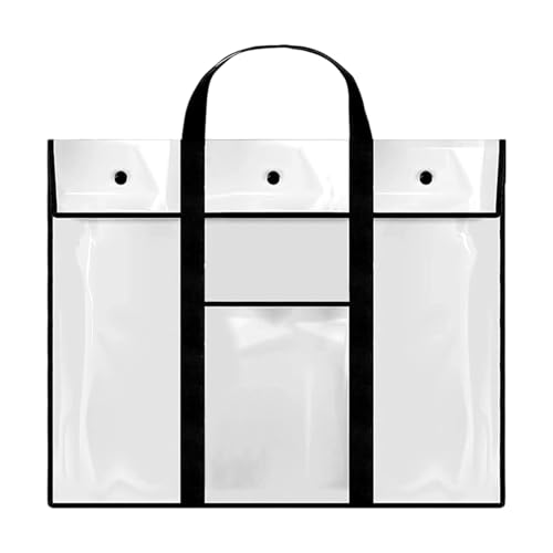 Dinchaakuarry Poster Tasche Carrier – Transparente wasserdichte Kunst-Aufbewahrungstasche, PVC-Tafelhalter | Große Kapazität Organizer mit Griff und Tasche zum Skizzieren, Zeichnen, Pr Dinchaakuarry Poster Tasche Carrier – Transparente wasserdichte Kunst-Aufbewahrungstasche, PVC-Tafelhalter | Große Kapazität Organizer mit Griff und Tasche zum Skizzieren, Zeichnen, Pr von Dinchaakuarry