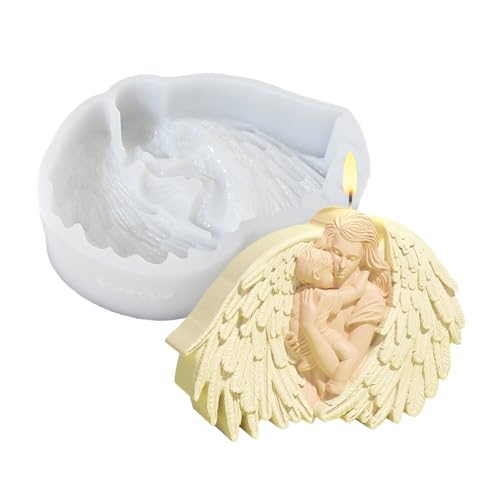 Engel Kerzenformen - Seifengusswachs & Epoxidharzformen Set | Premium -Gips-/Zementhandwerksformen, Wohnkultur- und Hochzeitskern, wiederverwendbare Silikonkunstformen für kreative Projekte Engel Kerzenformen - Seifengusswachs & Epoxidharzformen Set | Premium -Gips-/Zementhandwerksformen, Wohnkultur- und Hochzeitskern, wiederverwendbare Silikonkunstformen für kreative Projekte von Dinchaakuarry
