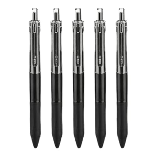 Kugelschreiber mit schwarzer Tinte, 5 Stück, mittlere Spitze, 0,5 mm, schlankes Business-Signature-Stift-Set, professioneller Bürobedarf, tragbares Studentenstudium, Schreibwaren, komfortable Kugelschreiber mit schwarzer Tinte, 5 Stück, mittlere Spitze, 0,5 mm, schlankes Business-Signature-Stift-Set, professioneller Bürobedarf, tragbares Studentenstudium, Schreibwaren, komfortable von Dinchaakuarry
