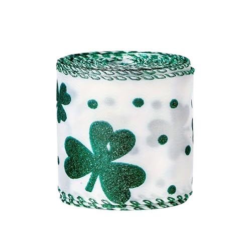 Shamrock Grosgrain Ribbon - St. Patrick's Day Craft Ribbon | Weiches Grünes Stoffband Für Bugherstellung, Dekoration, Geschenkverpackung, Saisonales Handwerk, Partyvorräte, Urlaubskranz -De Shamrock Grosgrain Ribbon - St. Patrick's Day Craft Ribbon | Weiches Grünes Stoffband Für Bugherstellung, Dekoration, Geschenkverpackung, Saisonales Handwerk, Partyvorräte, Urlaubskranz -De von Dinchaakuarry