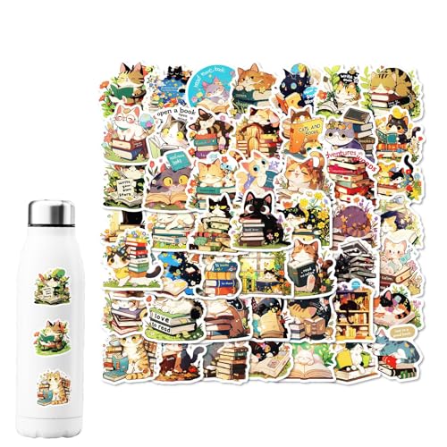 Süße Aufkleber - Dekorativer Laptop, Wasserdichte Vinylaufkleber, Scrapbook Art Sticker | Dekorative Tieraufkleberzubehör Für Laptop, Katzenmaterial, Wasserflaschendekorationen, Sammelalbumkunstartike von Dinchaakuarry