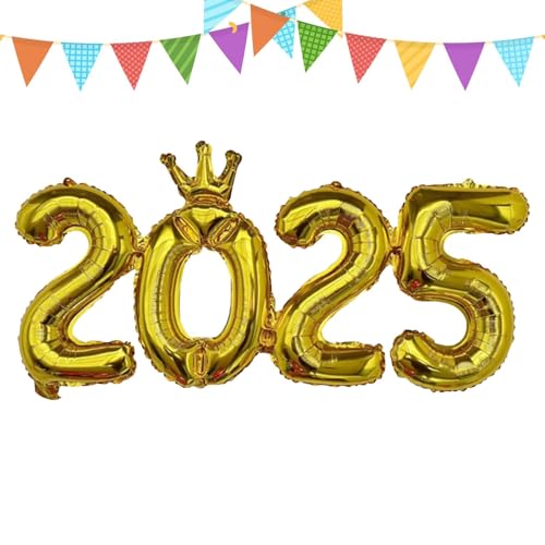 Zahlenballons aus Aluminium 2025 – Zahlenballondekorationen, Neujahrsballons | Dekorative Neujahrsballons für das neue Jahr, Luftballons mit Zahlen 2025 für Hochzeit, Jubiläumsfeier Zahlenballons aus Aluminium 2025 – Zahlenballondekorationen, Neujahrsballons | Dekorative Neujahrsballons für das neue Jahr, Luftballons mit Zahlen 2025 für Hochzeit, Jubiläumsfeier von Dinchaakuarry