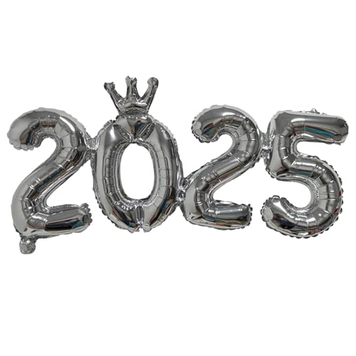 Zahlenballons aus Aluminium 2025 – Zahlenballons aus Aluminium, Dekoration für Hochzeitsballons | Folienballon Nummer 2025, digitale Luftballons im Kronenstil für die Dekoration des Res Zahlenballons aus Aluminium 2025 – Zahlenballons aus Aluminium, Dekoration für Hochzeitsballons | Folienballon Nummer 2025, digitale Luftballons im Kronenstil für die Dekoration des Res von Dinchaakuarry