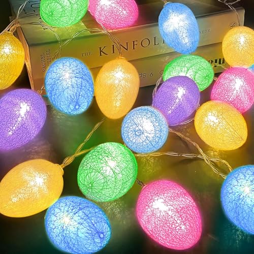 Ostern Pastell Lichter, 2M 10 LED Ei Dekoration Lichter, Batteriebetriebene Eier-Lichterkette für Ostern, Party, Kamin, Kaminsims, Eingang, Baum, Heimdekorationen Ostern Pastell Lichter, 2M 10 LED Ei Dekoration Lichter, Batteriebetriebene Eier-Lichterkette für Ostern, Party, Kamin, Kaminsims, Eingang, Baum, Heimdekorationen von Ding Yongliang