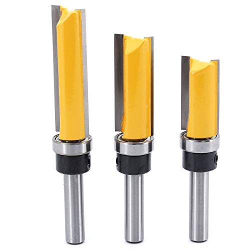 DingGreat 3 Stück 8 mm Schaft Bündigfräser, Nutfräser Holzschneider Professional Zubehör, Holz Fräser Router Bit Oberfräser DingGreat 3 Stück 8 mm Schaft Bündigfräser, Nutfräser Holzschneider Professional Zubehör, Holz Fräser Router Bit Oberfräser von DingGreat