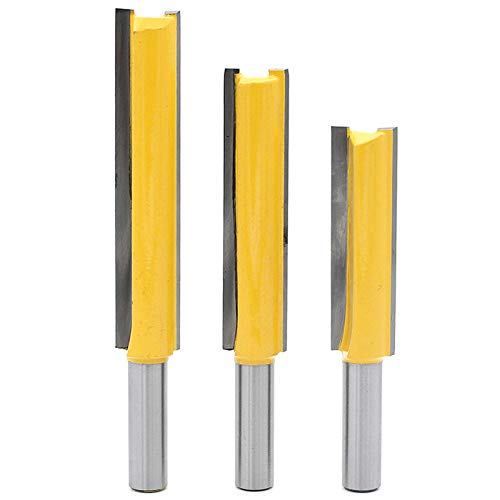 DingGreat 3 Stück 8 mm Schaft Gerades Fräser Schneidmesser, Fräser Nutfräser Holzfräser, extra Langer Schnittlänge DingGreat 3 Stück 8 mm Schaft Gerades Fräser Schneidmesser, Fräser Nutfräser Holzfräser, extra Langer Schnittlänge von DingGreat