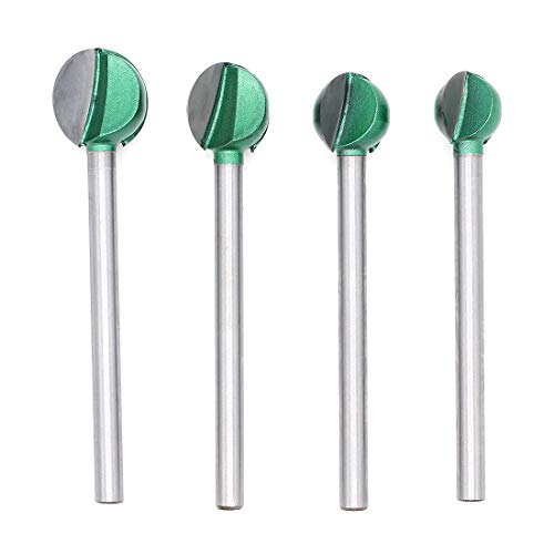 DingGreat 4 tlg 6mm Schaft Oberfräser Hohlkehlfräser, 16/18/20/22 mm Holzbearbeitung Kugelform Fräser Schnitzwerkzeug Kugelfräser Schnitzwerkzeuge DingGreat 4 tlg 6mm Schaft Oberfräser Hohlkehlfräser, 16/18/20/22 mm Holzbearbeitung Kugelform Fräser Schnitzwerkzeug Kugelfräser Schnitzwerkzeuge von DingGreat