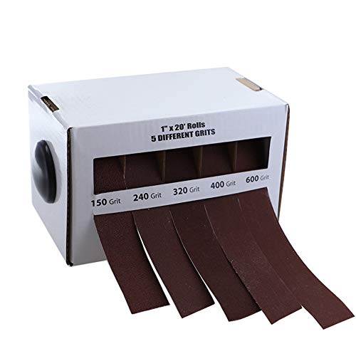 DingGreat 6 Meter Schleifpapier-Rolle, 150/240/320/400/600 Grit Schleifpapier 5 Rollen Schleifband Drawable Schleifpapier Trockenpolieren Schleifwerkzeuge für Metall Holzverarbeitung DingGreat 6 Meter Schleifpapier-Rolle, 150/240/320/400/600 Grit Schleifpapier 5 Rollen Schleifband Drawable Schleifpapier Trockenpolieren Schleifwerkzeuge für Metall Holzverarbeitung von DingGreat