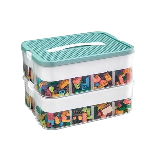 Zweistufig Aufbewahrungsbox für Lego Bausteine Ablagefächer Stapelbar Kisten Spielzeug Aufbewahrung mit Deckel Stapelboxen Kunststoff Sortierboxen Kleinteile Transparent (box only) Zweistufig Aufbewahrungsbox für Lego Bausteine Ablagefächer Stapelbar Kisten Spielzeug Aufbewahrung mit Deckel Stapelboxen Kunststoff Sortierboxen Kleinteile Transparent (box only) von DingGreat