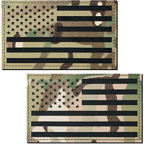 2 Stück 12,7 x 7,6 cm Reflektierender US-Flagge Patch Multicam Infrarot IR Amerikanische Flagge Taktische Militärweste Patches Klettverschluss Rückseite Emblem für Westen Rucksäcke Hemden 2 Stück 12,7 x 7,6 cm Reflektierender US-Flagge Patch Multicam Infrarot IR Amerikanische Flagge Taktische Militärweste Patches Klettverschluss Rückseite Emblem für Westen Rucksäcke Hemden von Dingion
