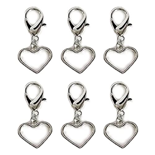 DIY Schuhe Hängen Schnalle 6 stücke Metall Hohl Herz Form Frühling Snap Schlüsselbund Clip Abnehmbare Schuh Clip Schuh Zubehör DIY Schuhe Hängen Schnalle 6 stücke Metall Hohl Herz Form Frühling Snap Schlüsselbund Clip Abnehmbare Schuh Clip Schuh Zubehör von Dinntty