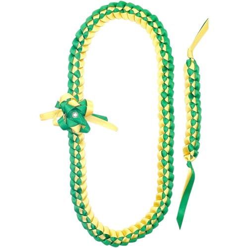 Dinntty Abschluss-leisen, Abschluss-Kordeln, Doppellagiges Abschluss-Band, Leis, Geflochtene Girlanden-lanyards, Abschluss-Halskette, Band-lei-Halskette Für Abschlussfeier Dinntty Abschluss-leisen, Abschluss-Kordeln, Doppellagiges Abschluss-Band, Leis, Geflochtene Girlanden-lanyards, Abschluss-Halskette, Band-lei-Halskette Für Abschlussfeier von Dinntty