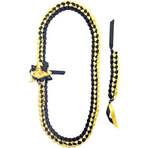 Dinntty Abschluss-leisen, Abschluss-Kordeln, Doppellagiges Abschluss-Band, Leis, Geflochtene Girlanden-lanyards, Abschluss-Halskette, Band-lei-Halskette Für Abschlussfeier Dinntty Abschluss-leisen, Abschluss-Kordeln, Doppellagiges Abschluss-Band, Leis, Geflochtene Girlanden-lanyards, Abschluss-Halskette, Band-lei-Halskette Für Abschlussfeier von Dinntty