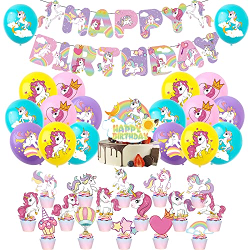 Geburtstag Deko Einhorn Luftballons Einhorn Ponys Geburtstag Girlande Kleines Pony Kuchen Topper Einhorn Kindergeburtstag Deko Einhorn Ponys Party Deko Geburtstag Kleines Pony Luftballons Deko von Dinoeye