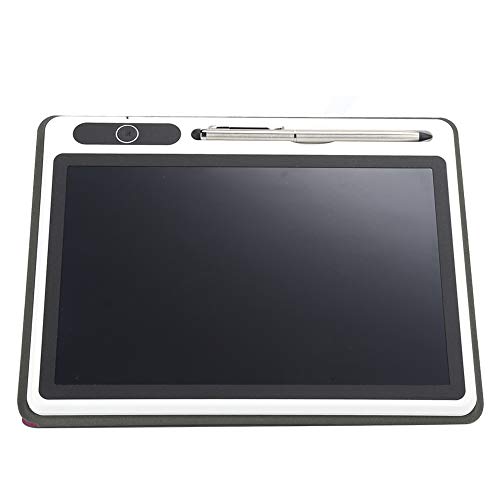 Dioche Elektrischer Notizblock 9 Zoll Elektronischer Notizblock LCD Zeichenblock Geschäftsbedarf Handmalwerkzeug (Schwarz (mit Kunstledertasche)) (Rot (mit Lederetui)) von Dioche