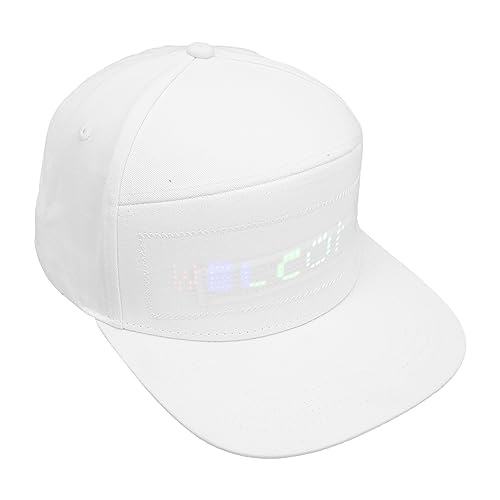 Dioche LED-Kappe, APP-Steuerung, LED-Hut, Einstellbare Farbe für Karneval (WHITE) von Dioche