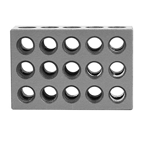 Holes Hardened Engineers Milling 2Pcs 25X50X75Mm Blocks 23 Holes Milling Parallel Clamping Block Milling Machine Accessories von Dioche