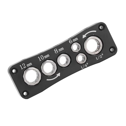 Multifunktionales Router -Bit -Organizer Tablett Hoher Kohlenstoffstahl Leichtes Design Universalkompatibilität für 1/2 Zoll, 1/4 Zoll, 6 Mm, 8 Mm, 10 , 12 Bits Tragbar und Kompakt von Dioche