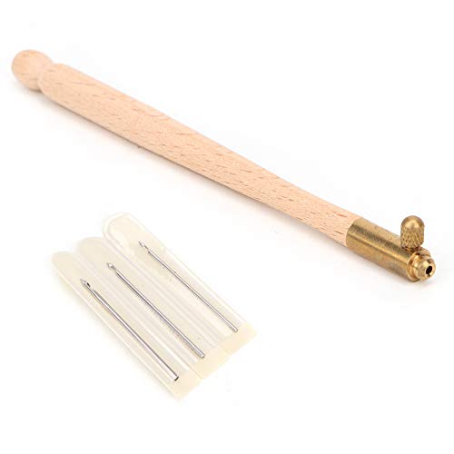 Tambour-Haken-Stickset, Tambour-Haken, Holz, Edelstahl, Häkelnadel mit 3 Nadeln, Sticknadel-Set, Stricken, Perlen-Stickwerkzeug von Dioche