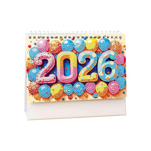 Diamond Art Painting Tischkalender 2026, 19.5 X 17 X 7 cm DIY Diamant Kunst Malerei Monatlicher flipping Tischkalender Mit Diamantbeutel, Ton, Tablett, Klebestift, Für Home Office Planung Diamond Art Painting Tischkalender 2026, 19.5 X 17 X 7 cm DIY Diamant Kunst Malerei Monatlicher flipping Tischkalender Mit Diamantbeutel, Ton, Tablett, Klebestift, Für Home Office Planung von Dioeazh