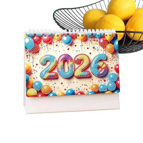 Diamond Art Painting Tischkalender 2026, 19.5 X 17 X 7 cm DIY Diamant Kunst Malerei Monatlicher flipping Tischkalender Mit Diamantbeutel, Ton, Tablett, Klebestift, Für Home Office Planung Diamond Art Painting Tischkalender 2026, 19.5 X 17 X 7 cm DIY Diamant Kunst Malerei Monatlicher flipping Tischkalender Mit Diamantbeutel, Ton, Tablett, Klebestift, Für Home Office Planung von Dioeazh