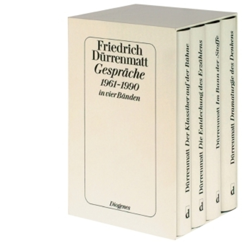 Gespräche 1961-1990 In Vier Bänden In Kassette, 4 Teile - Friedrich Dürrenmatt, Leinen von Diogenes